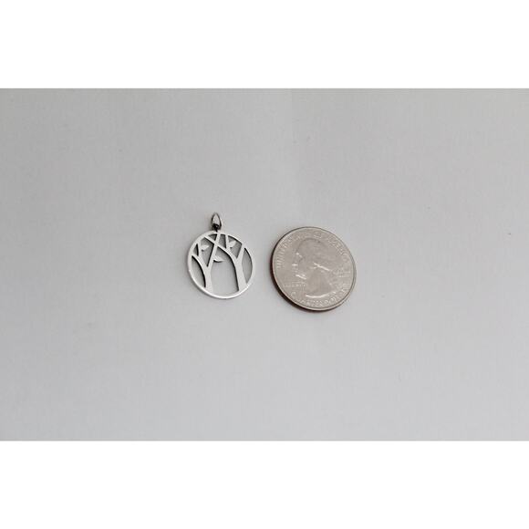 Sterling Silver Openwork Tree Charm - Picture 4 of 4